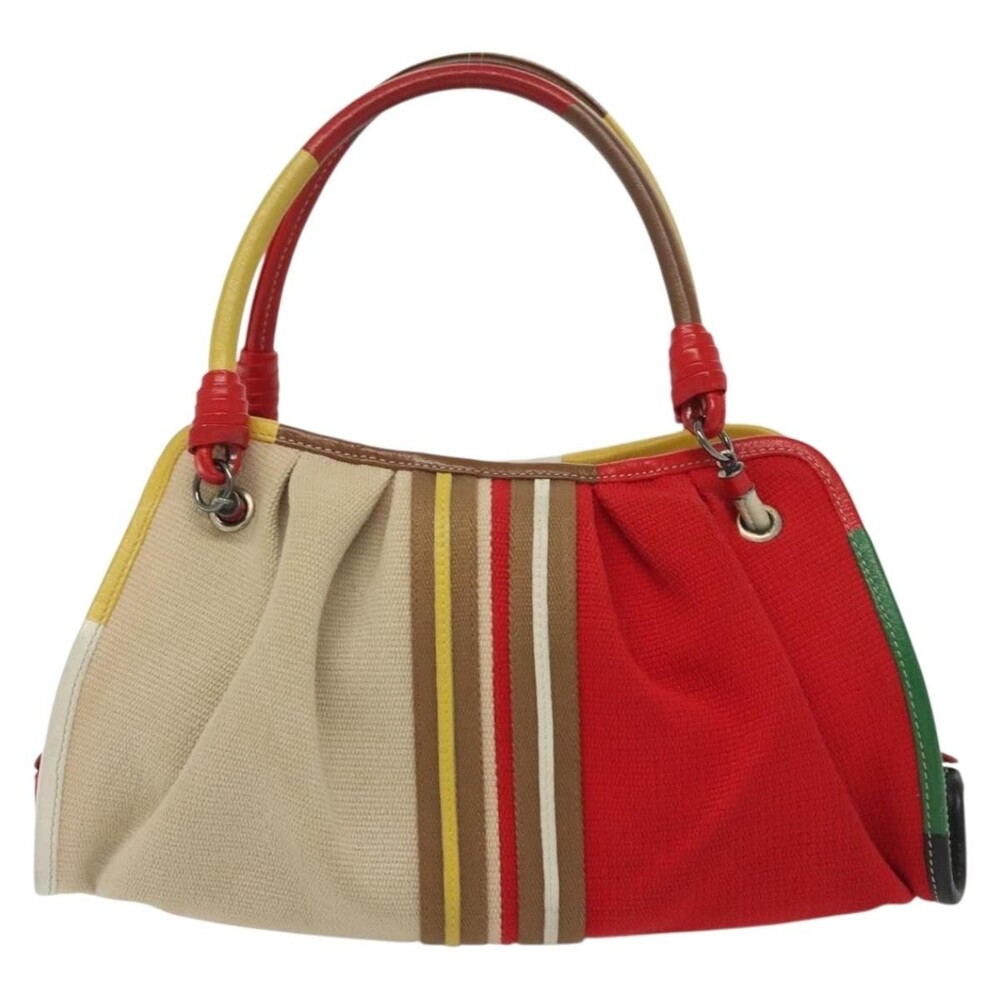 Bottega Veneta Canvas Handbag Multicolor